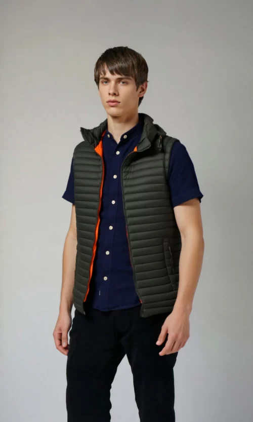 Chaleco hombre unicolor