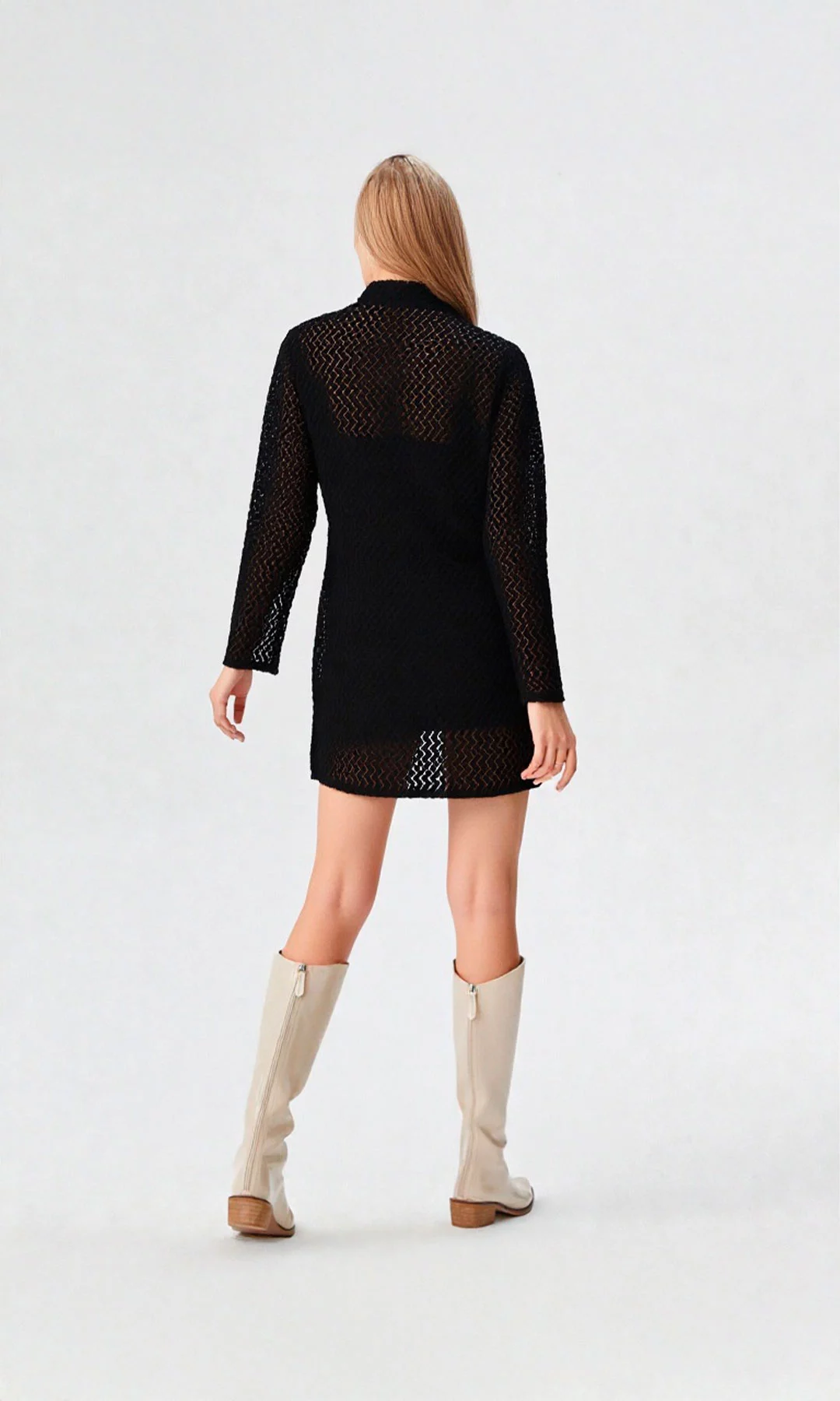 Capa mujer manga larga unicolor - Imagen 3