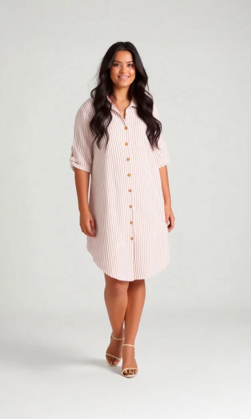 Blusa mujer manga corta rayas