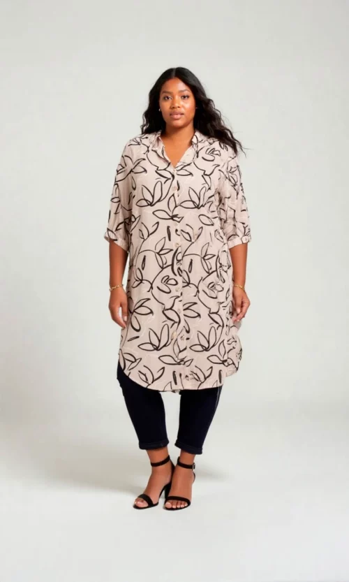 Blusa mujer manga corta estampada