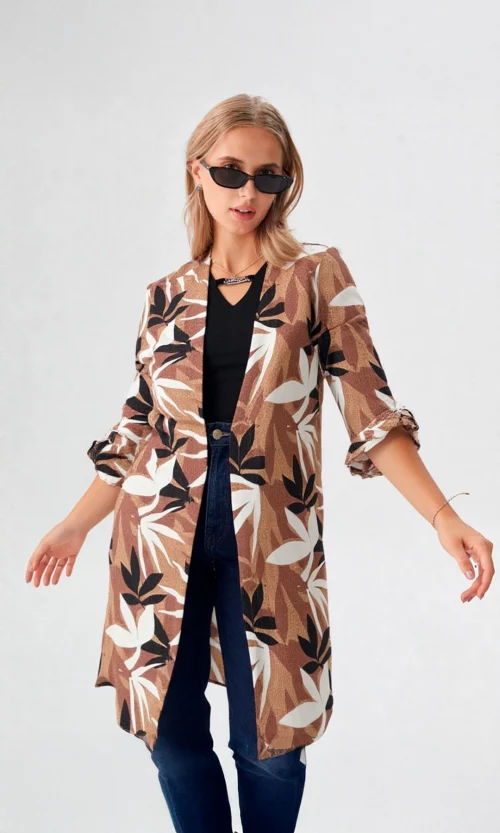 Capa mujer estampada