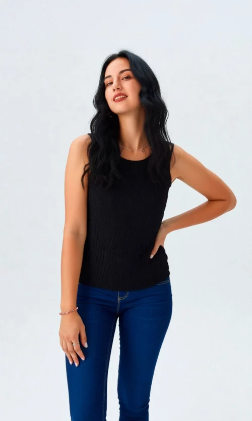 Camiseta mujer manga sisa unicolor