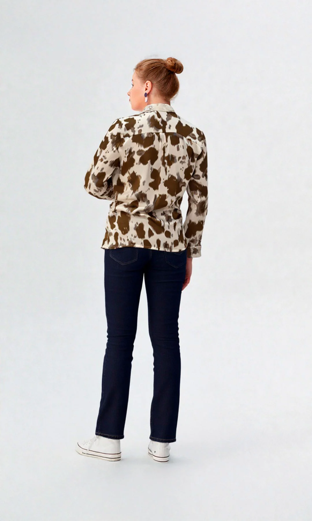 Blusa mujer manga 3/4 estampada - Imagen 5