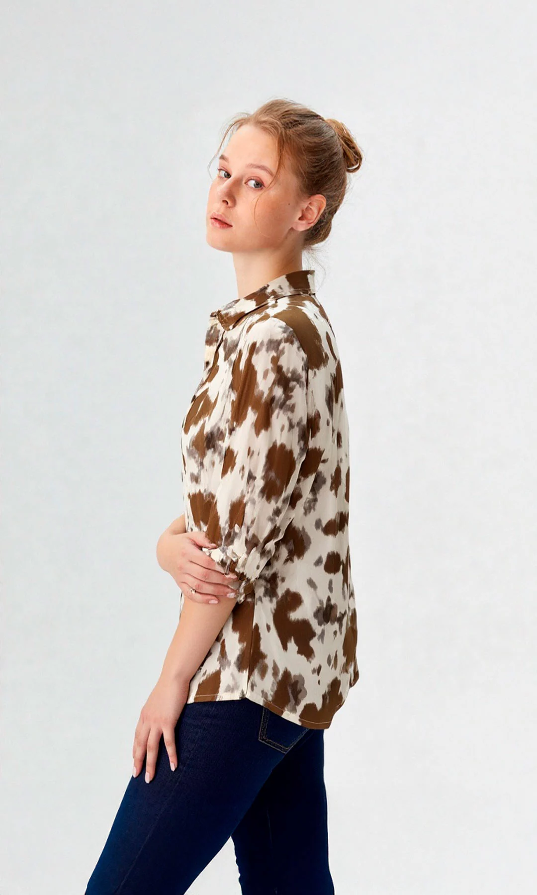 Blusa mujer manga 3/4 estampada - Imagen 6