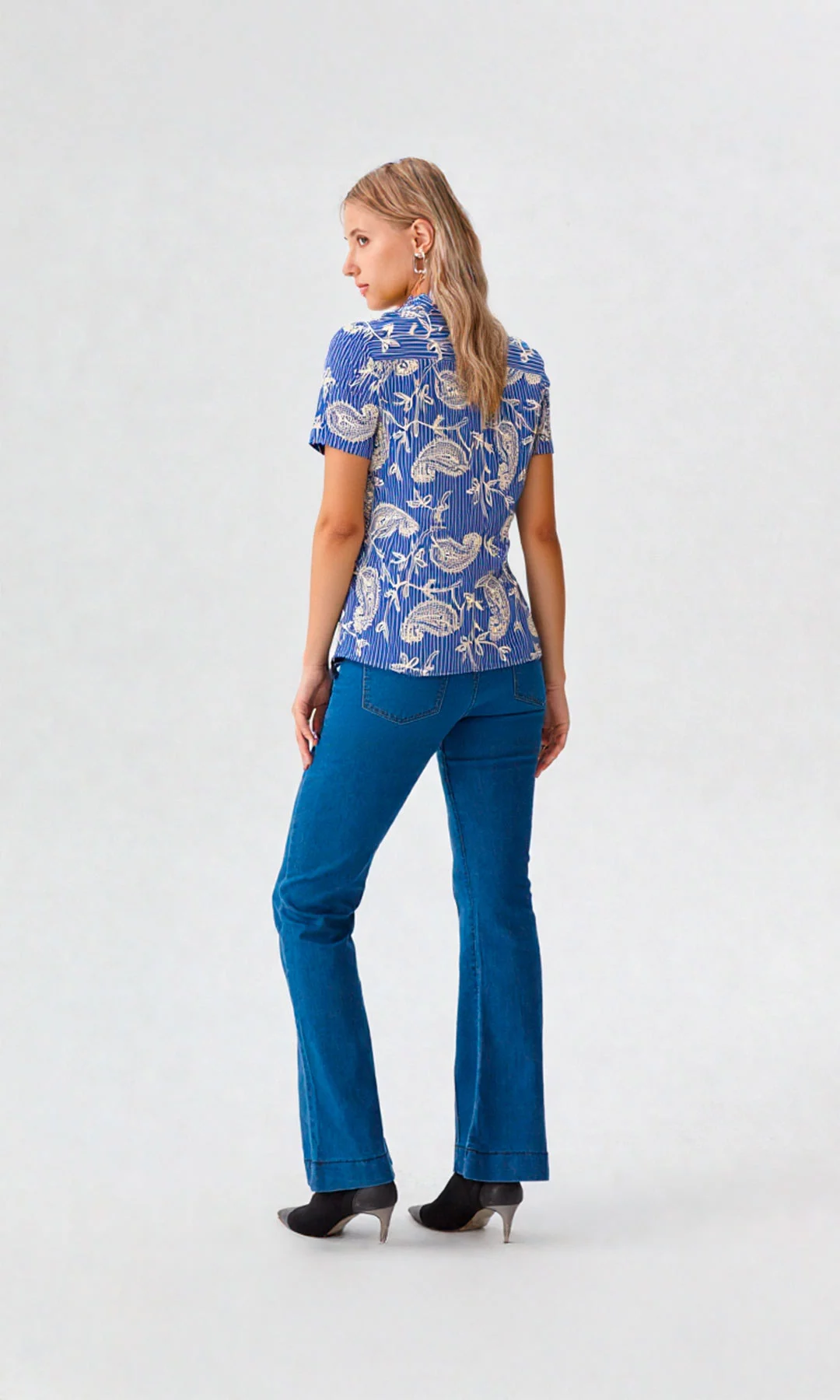 Blusa mujer manga corta rayas - Imagen 6