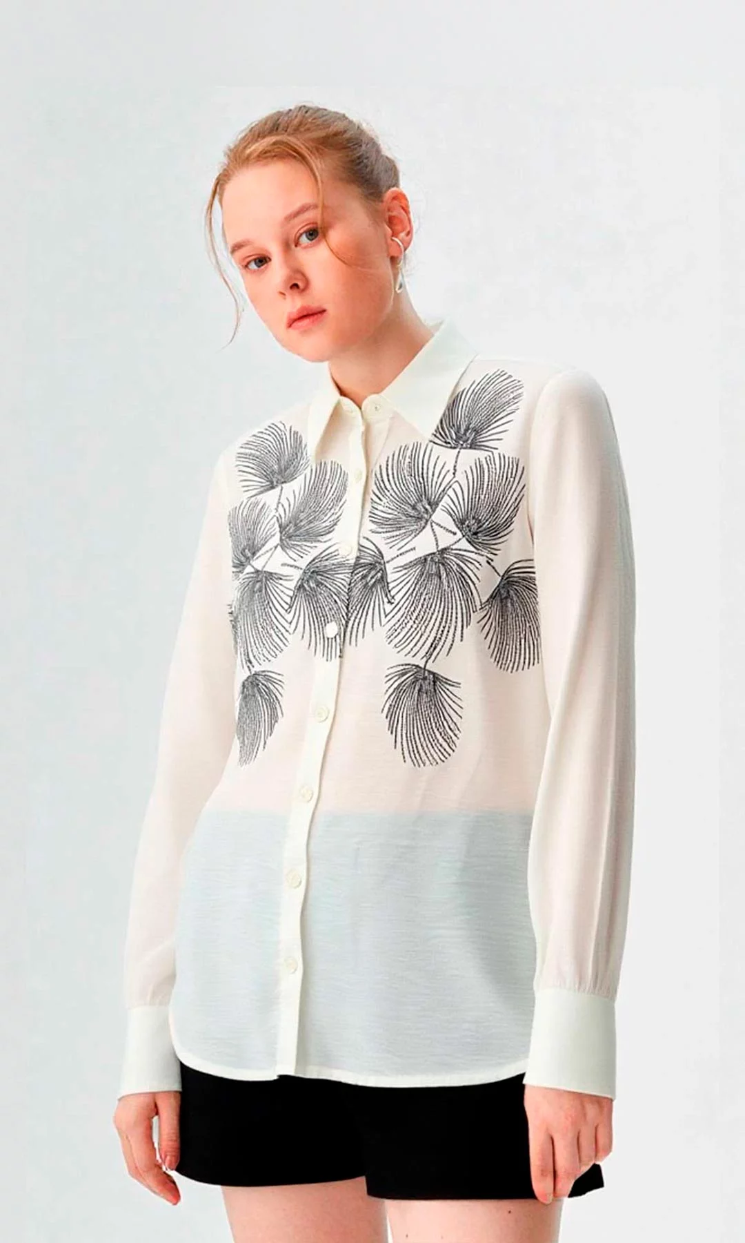 Blusa mujer manga 3/4 estampada - Imagen 6