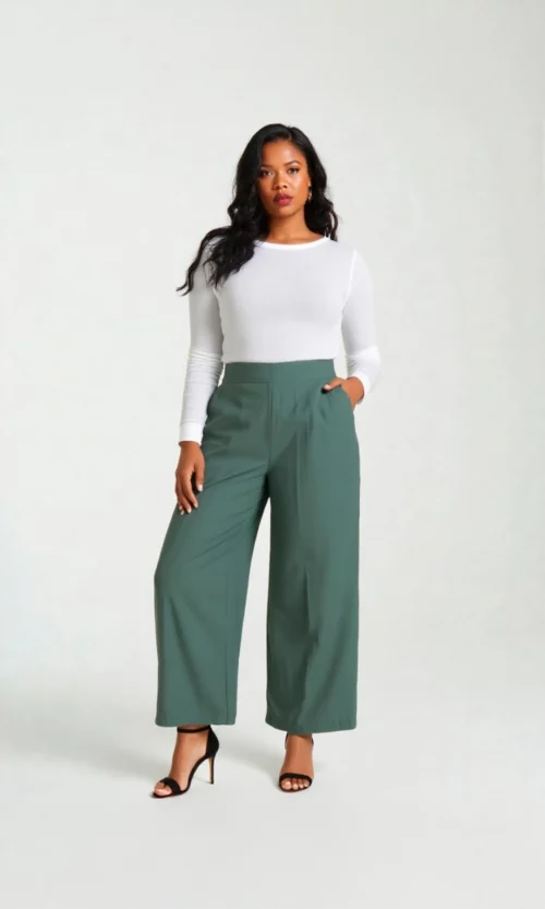 Pantalón mujer unicolor