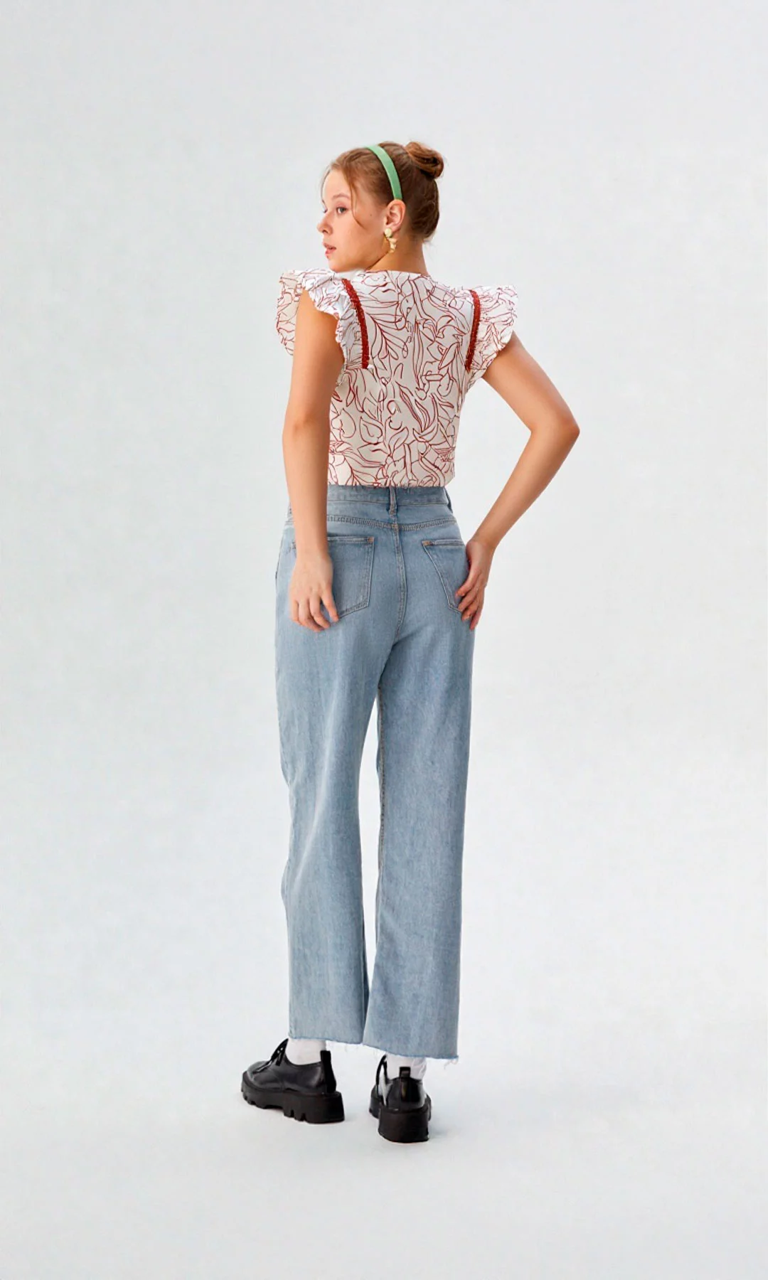 Blusa mujer manga sisa estampada - Imagen 6