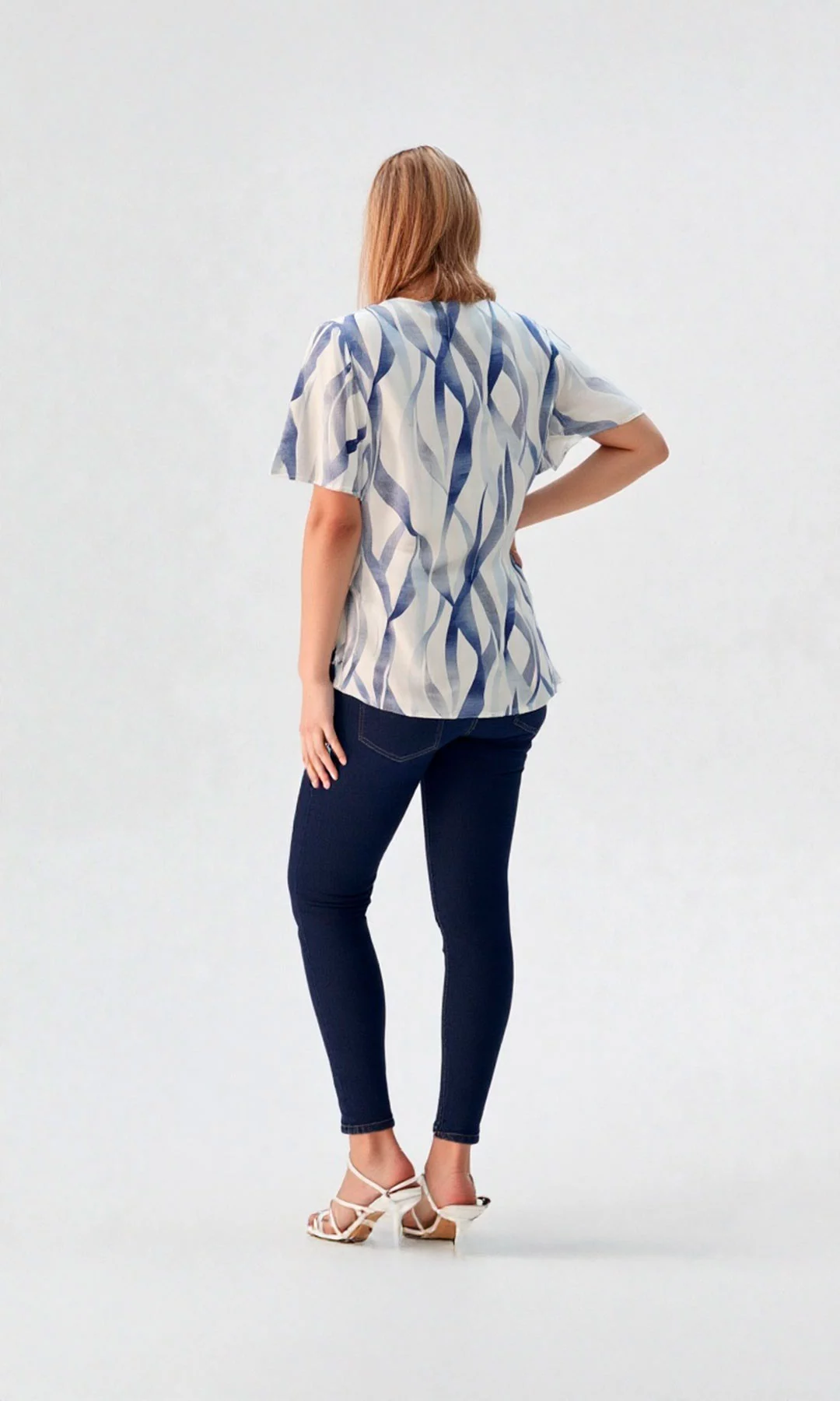 Blusa mujer manga corta estampada - Imagen 3