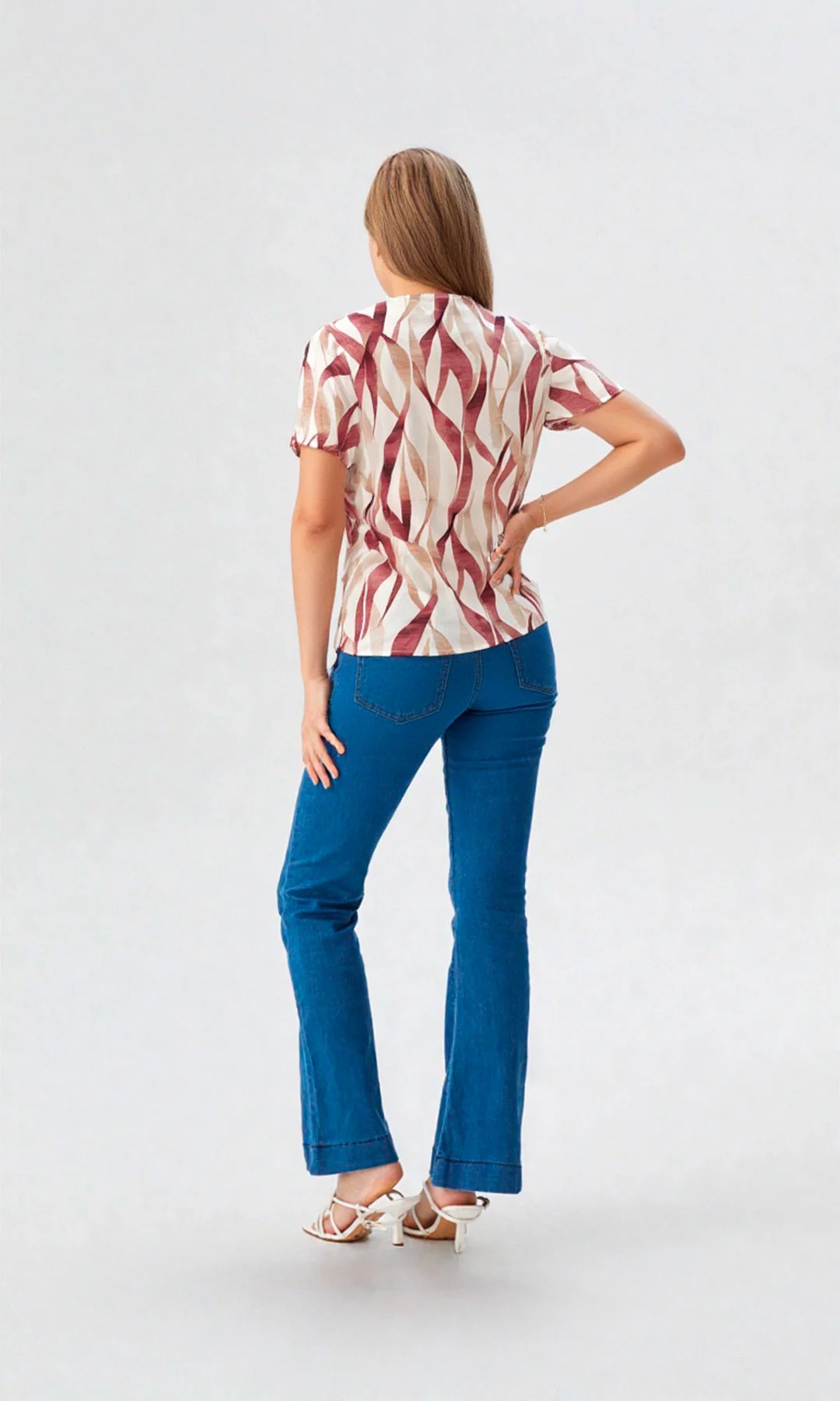 Blusa mujer manga corta estampada - Imagen 6