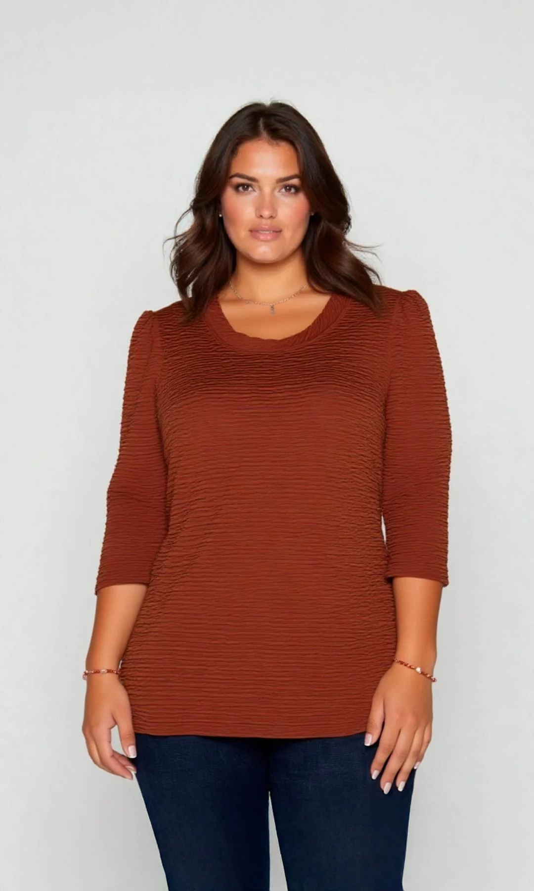 Camiseta mujer unicolor - Imagen 2