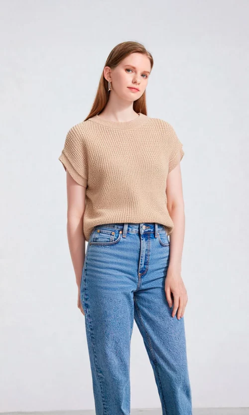 Chaleco mujer unicolor