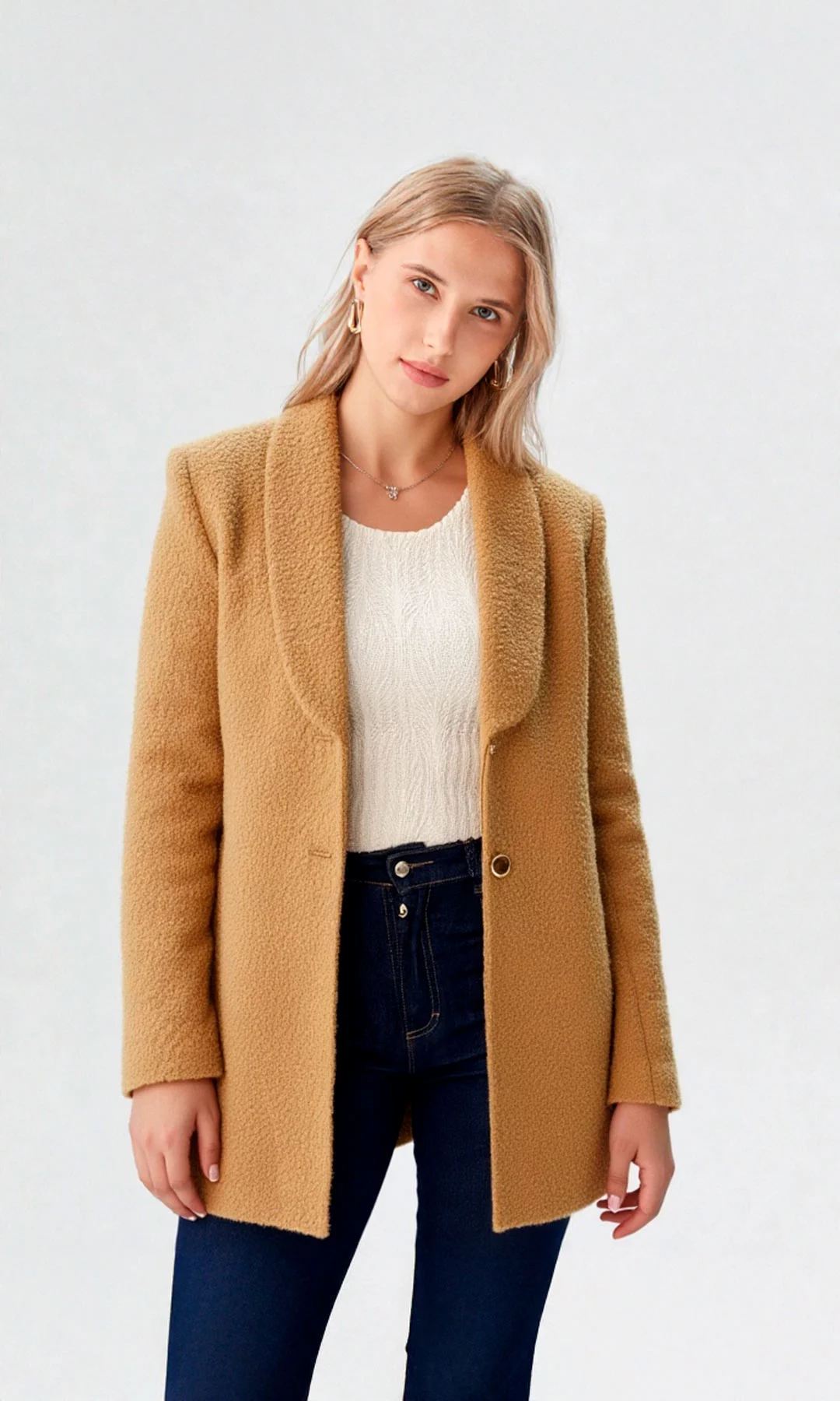 Gabán mujer unicolor - Imagen 6