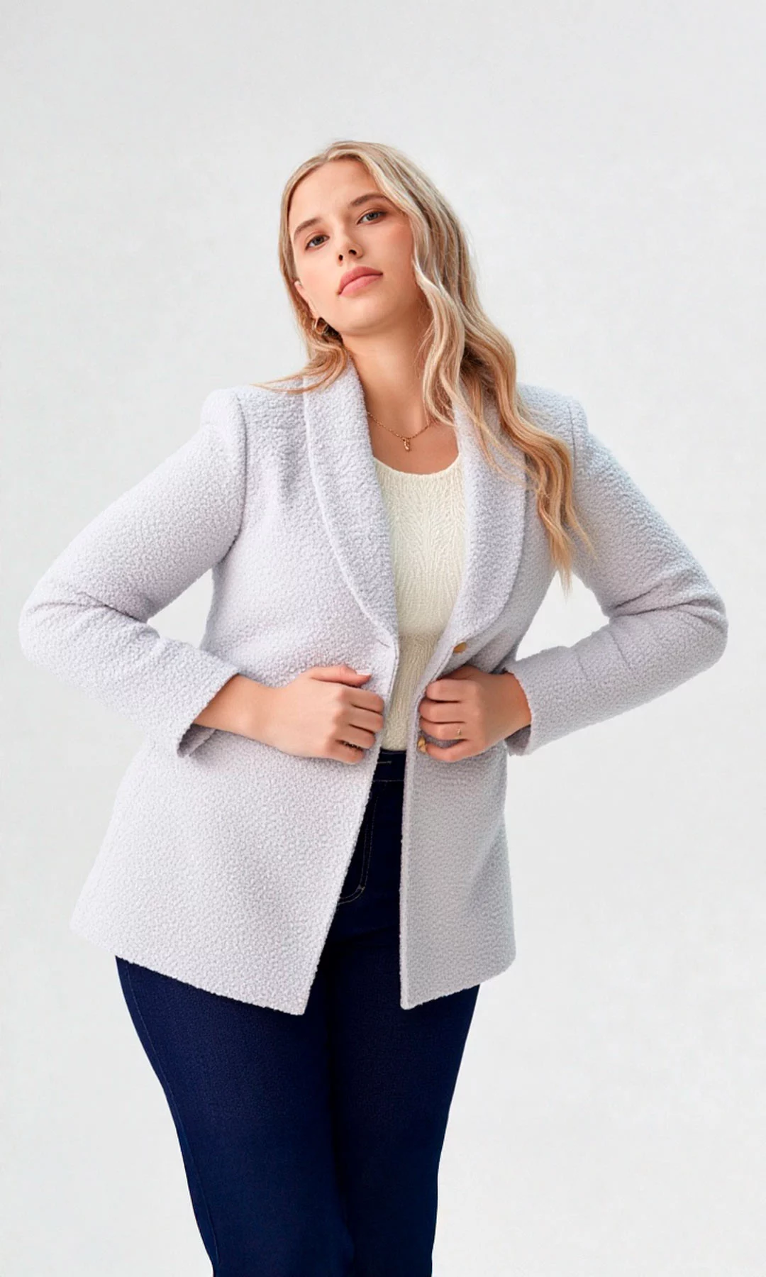 Gabán mujer unicolor - Imagen 2