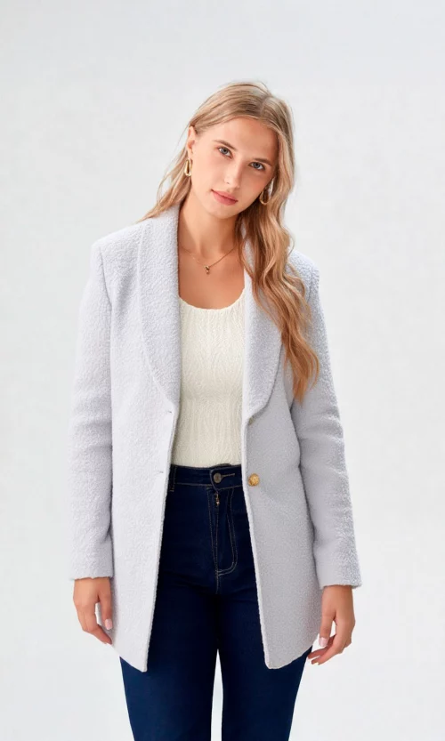 Gabán mujer unicolor