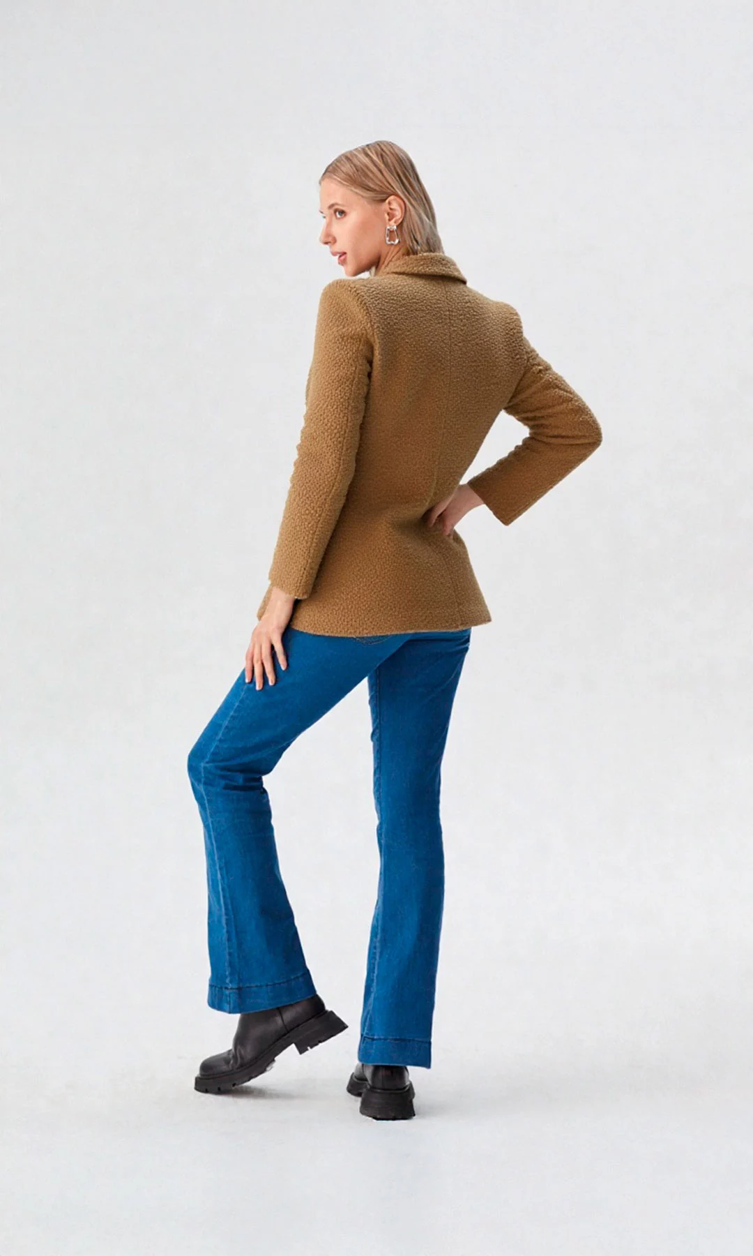 Gabán mujer unicolor - Imagen 8