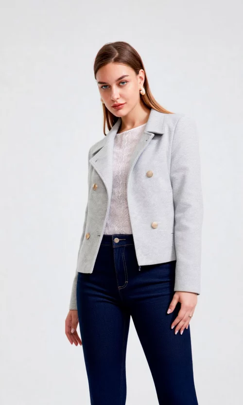 Chaqueta mujer unicolor