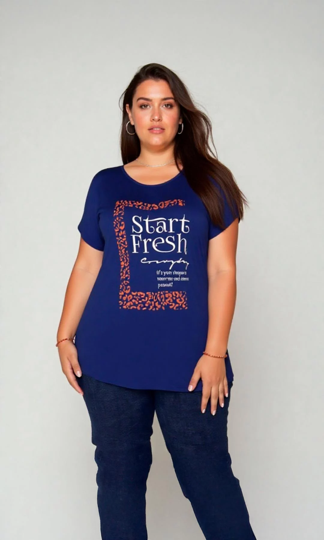 Camiseta mujer manga corta estampada - Imagen 2