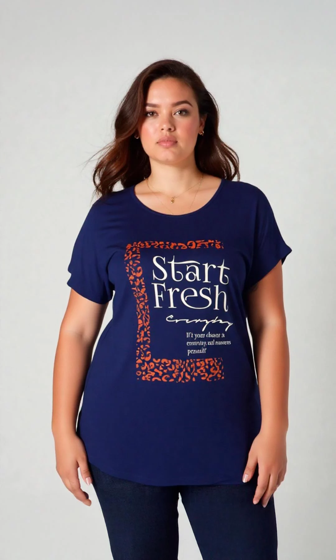 Camiseta mujer manga corta estampada