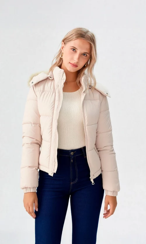 Chaqueta mujer unicolor