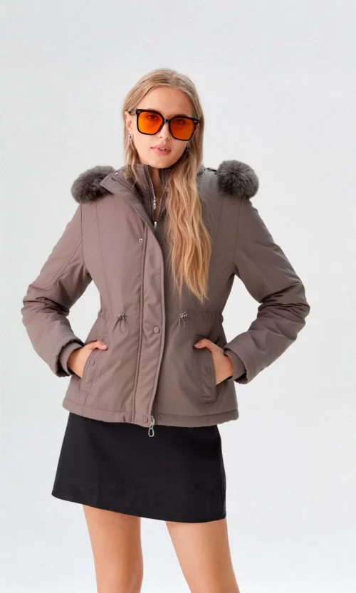 Chaqueta mujer unicolor