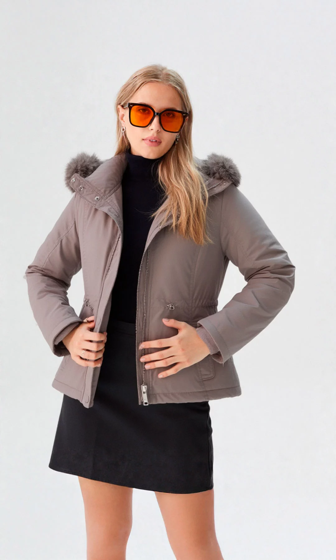 Chaqueta mujer unicolor - Imagen 3