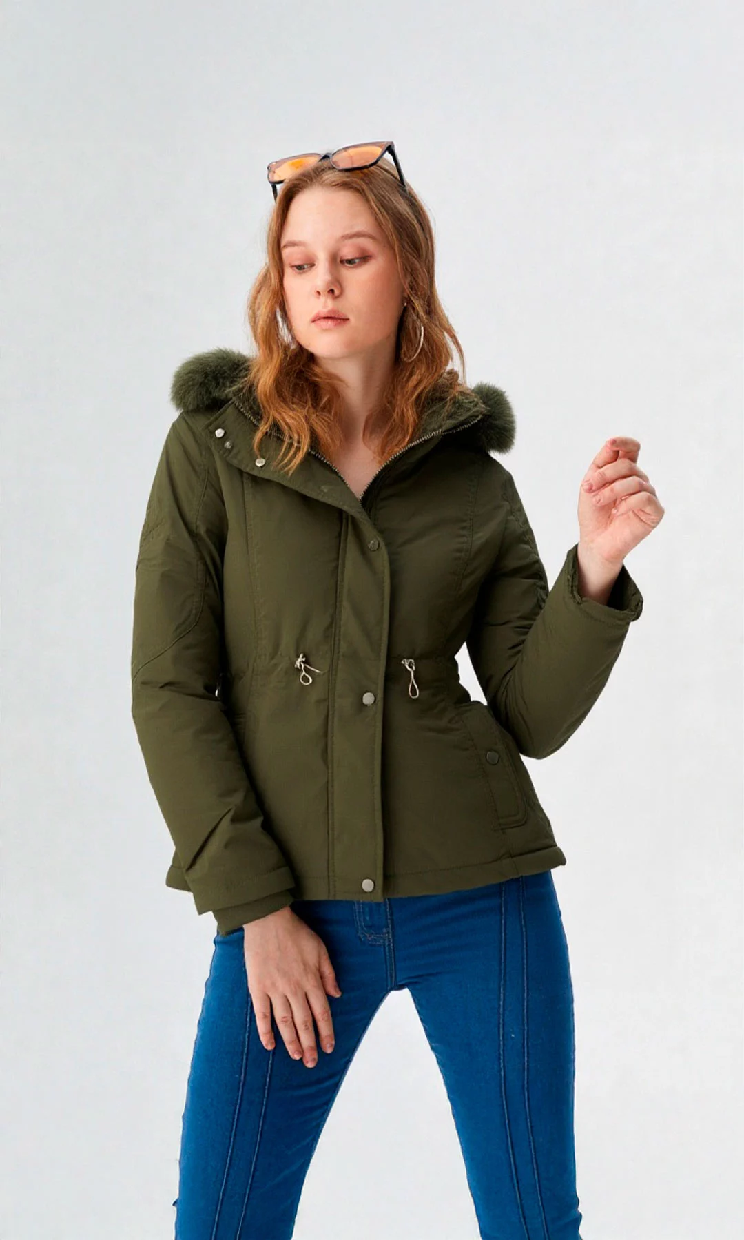 Chaqueta mujer unicolor - Imagen 5