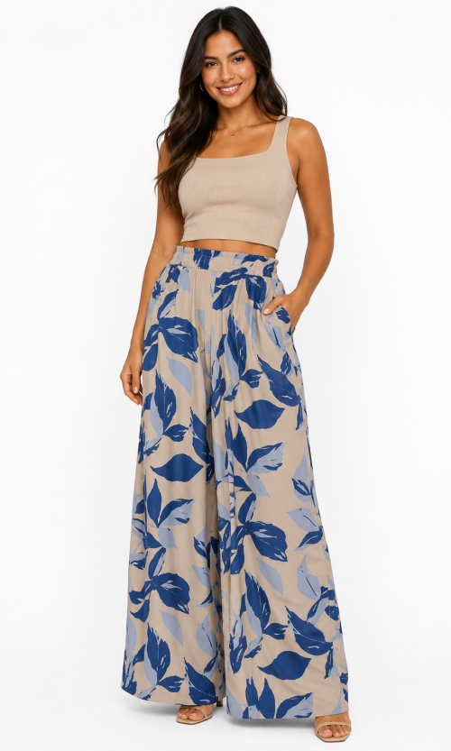 Pantalón mujer estampada