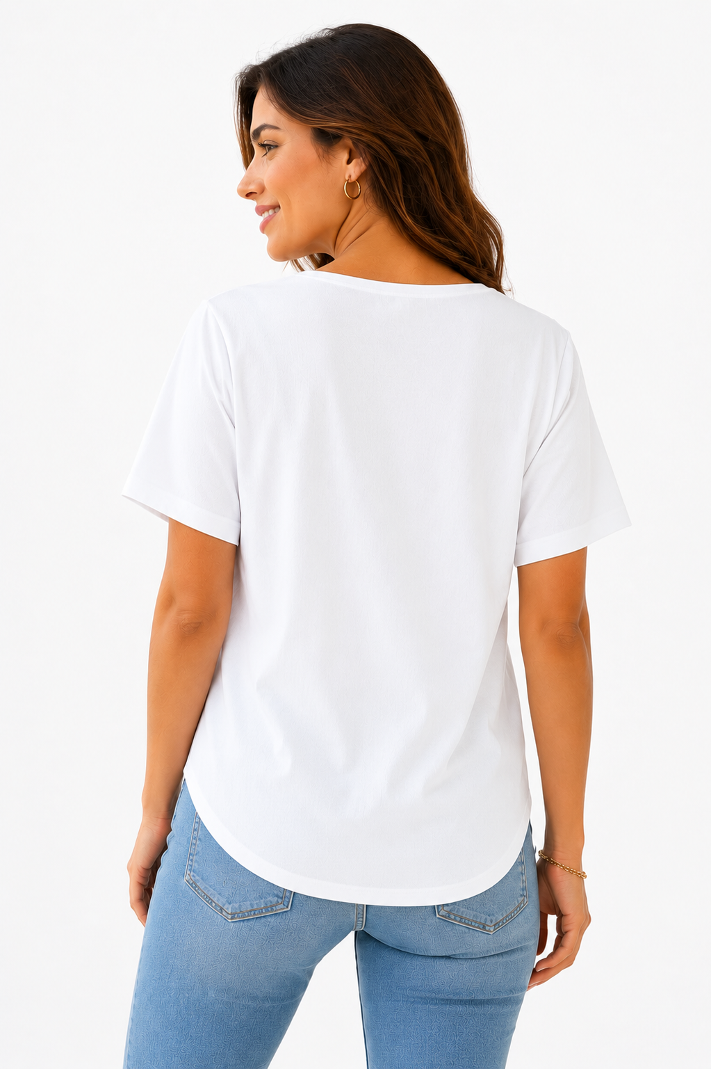 Camiseta mujer manga corta estampada - Imagen 3