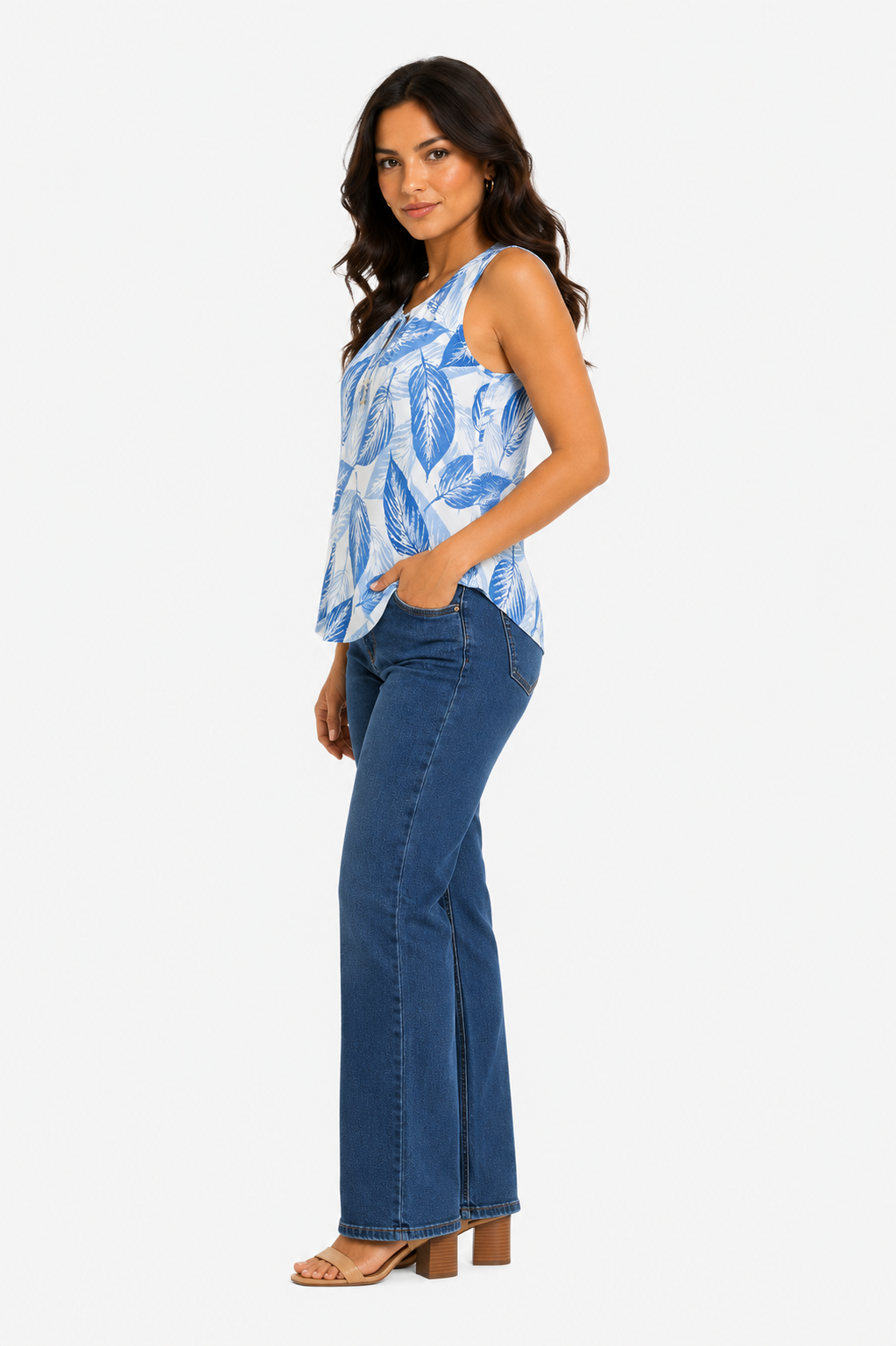 Blusa mujer manga sisa estampada - Imagen 2