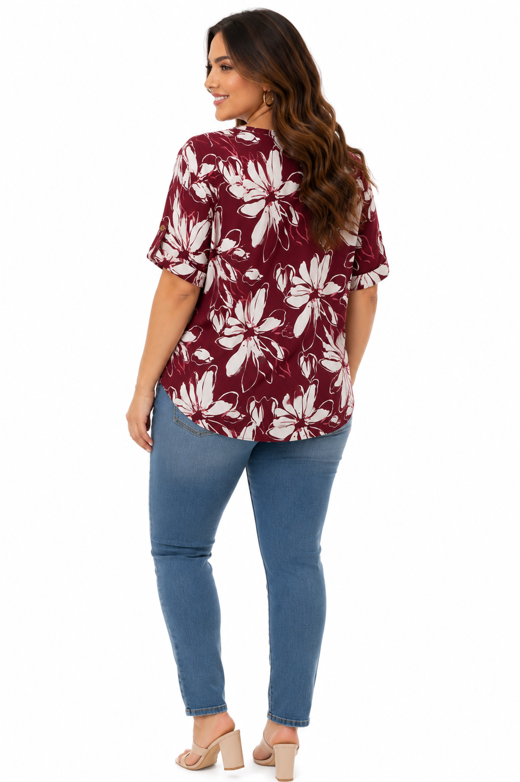 Camiseta mujer manga 3/4 estampada - Imagen 6