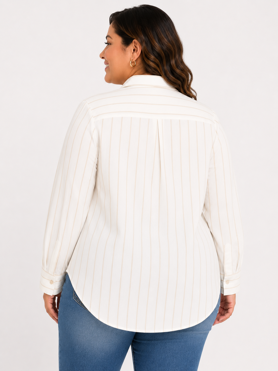 Blusa mujer manga 3/4 rayas - Imagen 6