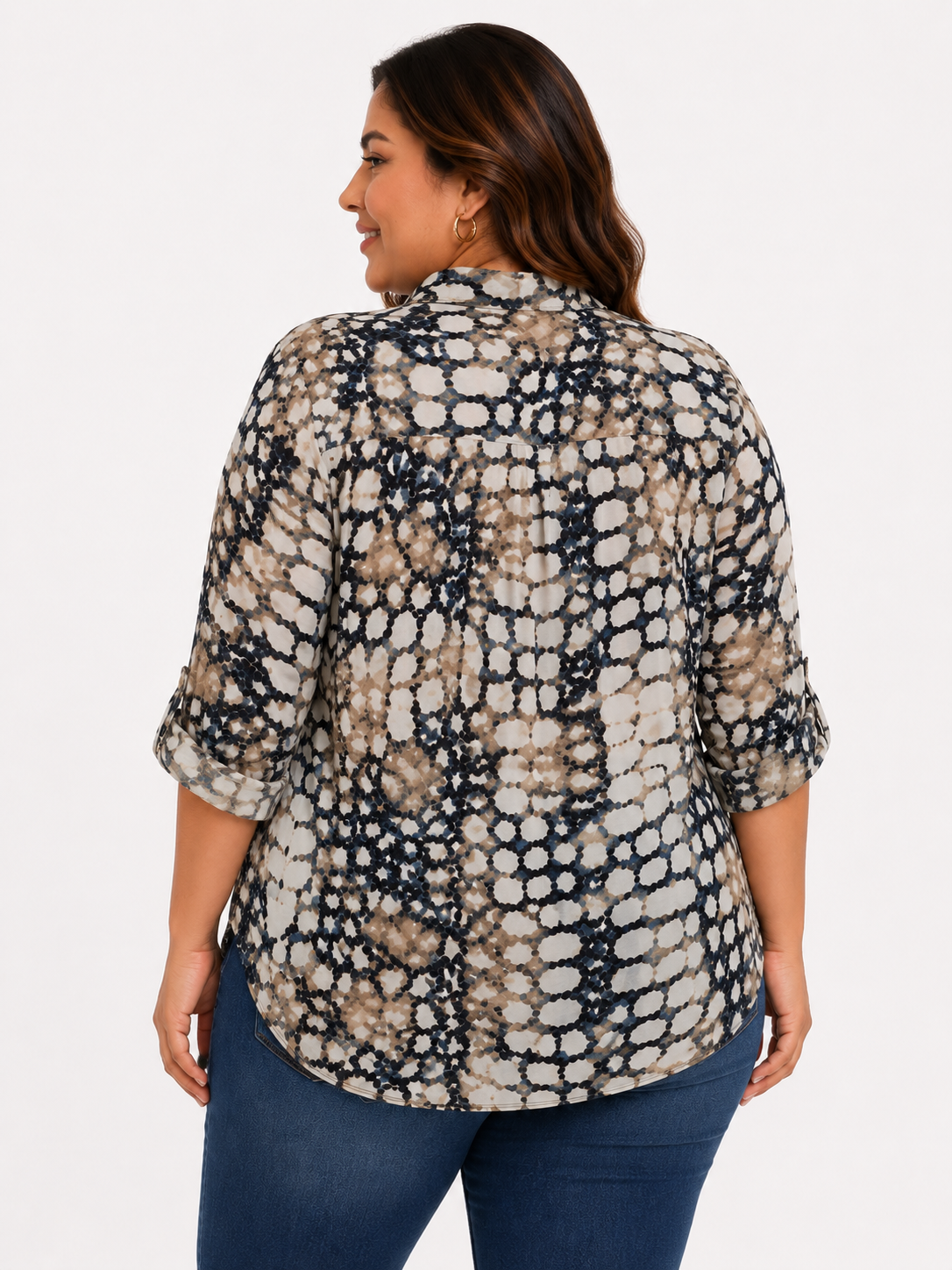 Blusa mujer manga 3/4 estampada - Imagen 6