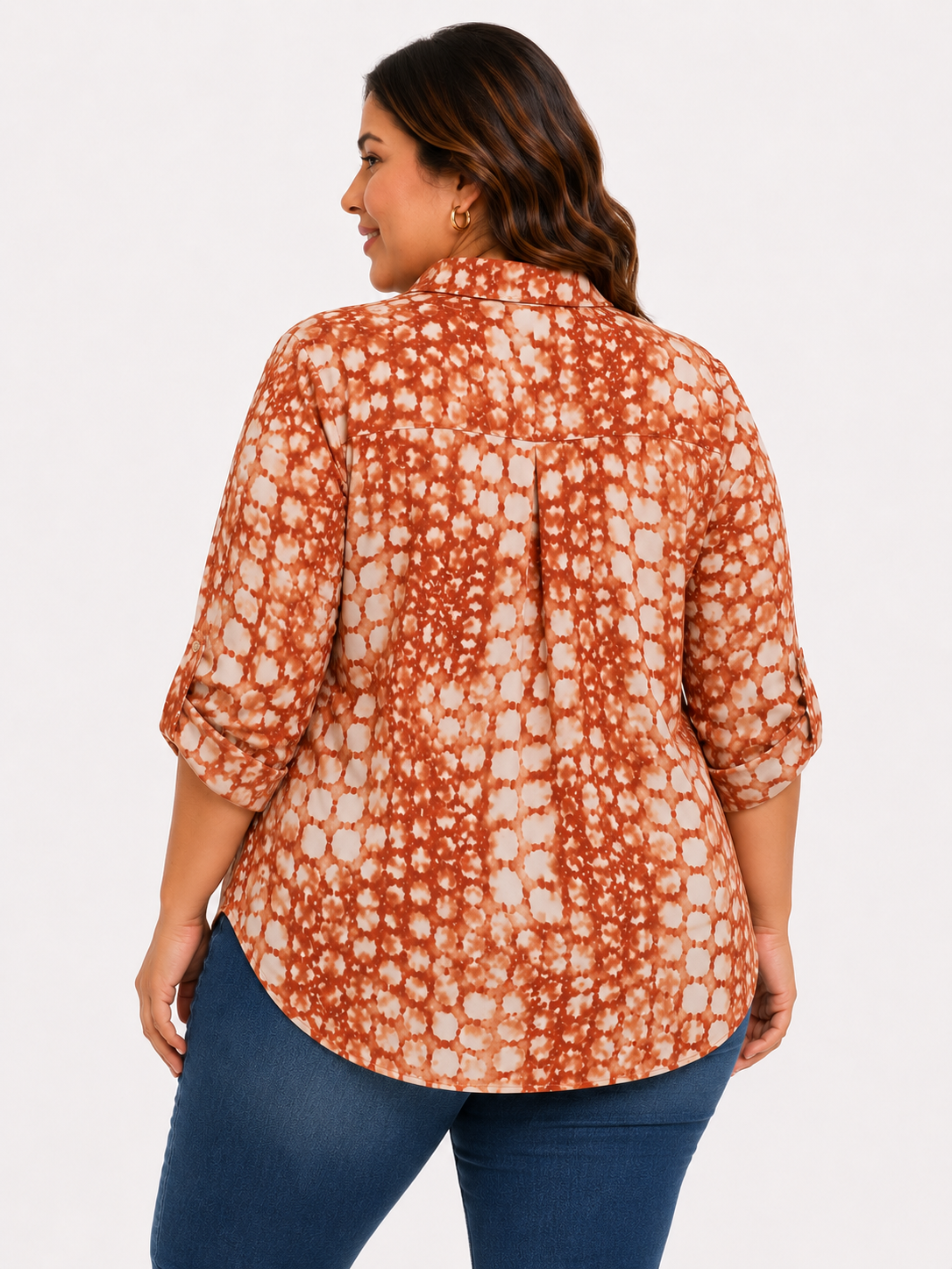 Blusa mujer manga 3/4 estampada - Imagen 3