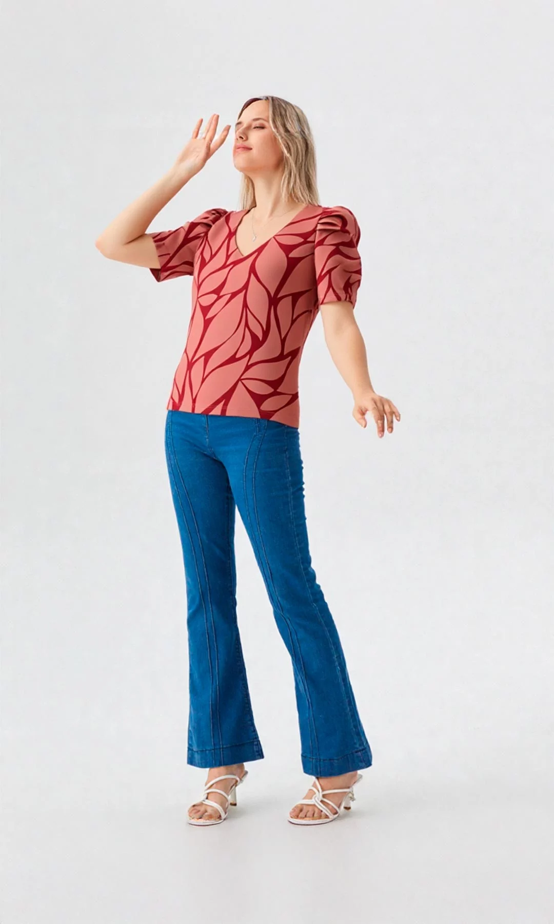 Camiseta mujer manga corta estampada - Imagen 2