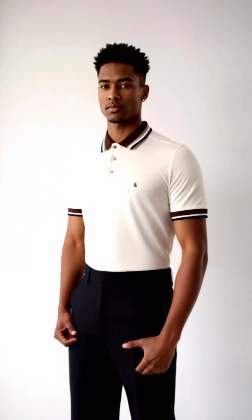 Polo hombre unicolor