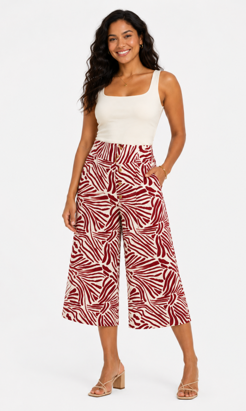 Capri mujer estampada