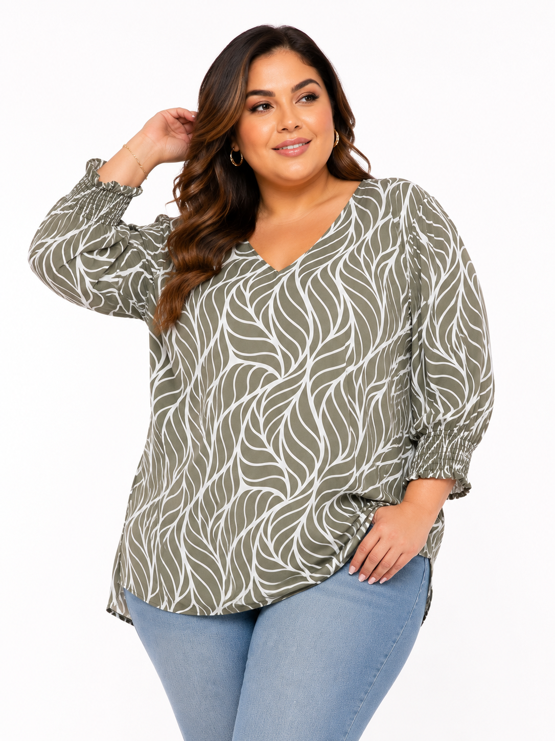 Camiseta mujer manga 3/4 estampada - Imagen 2