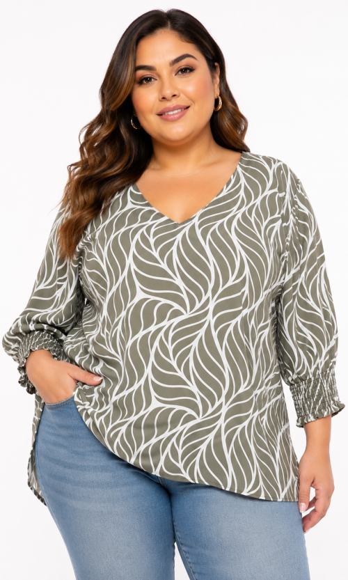 Camiseta mujer manga 3/4 estampada