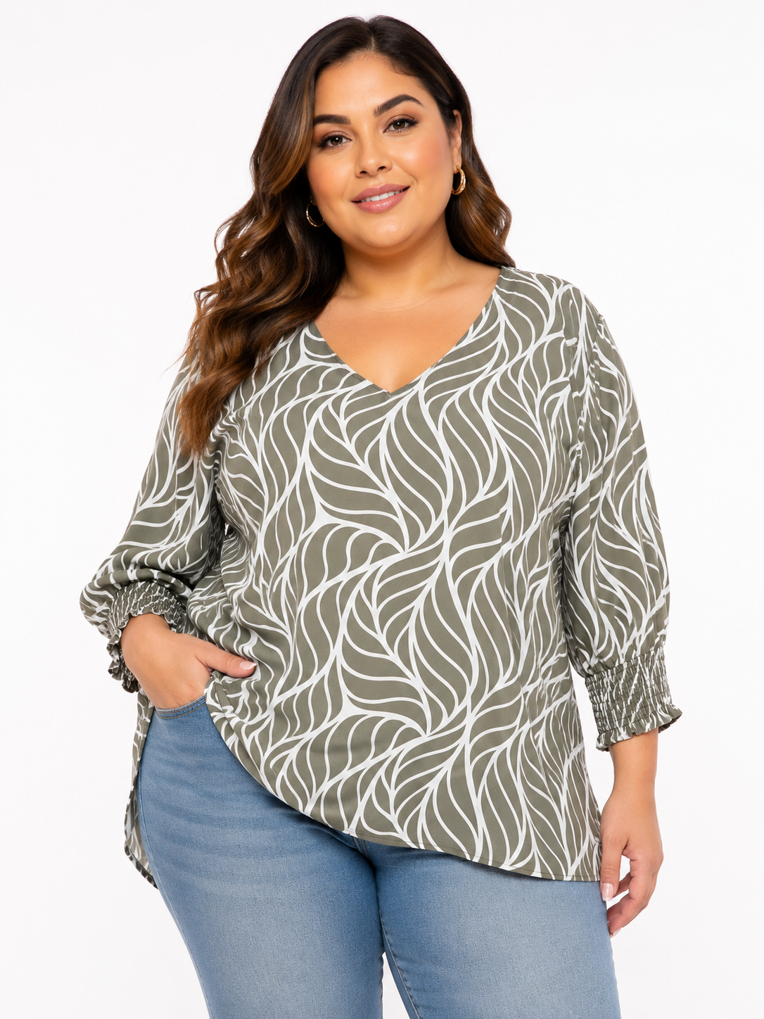 Camiseta mujer manga 3/4 estampada