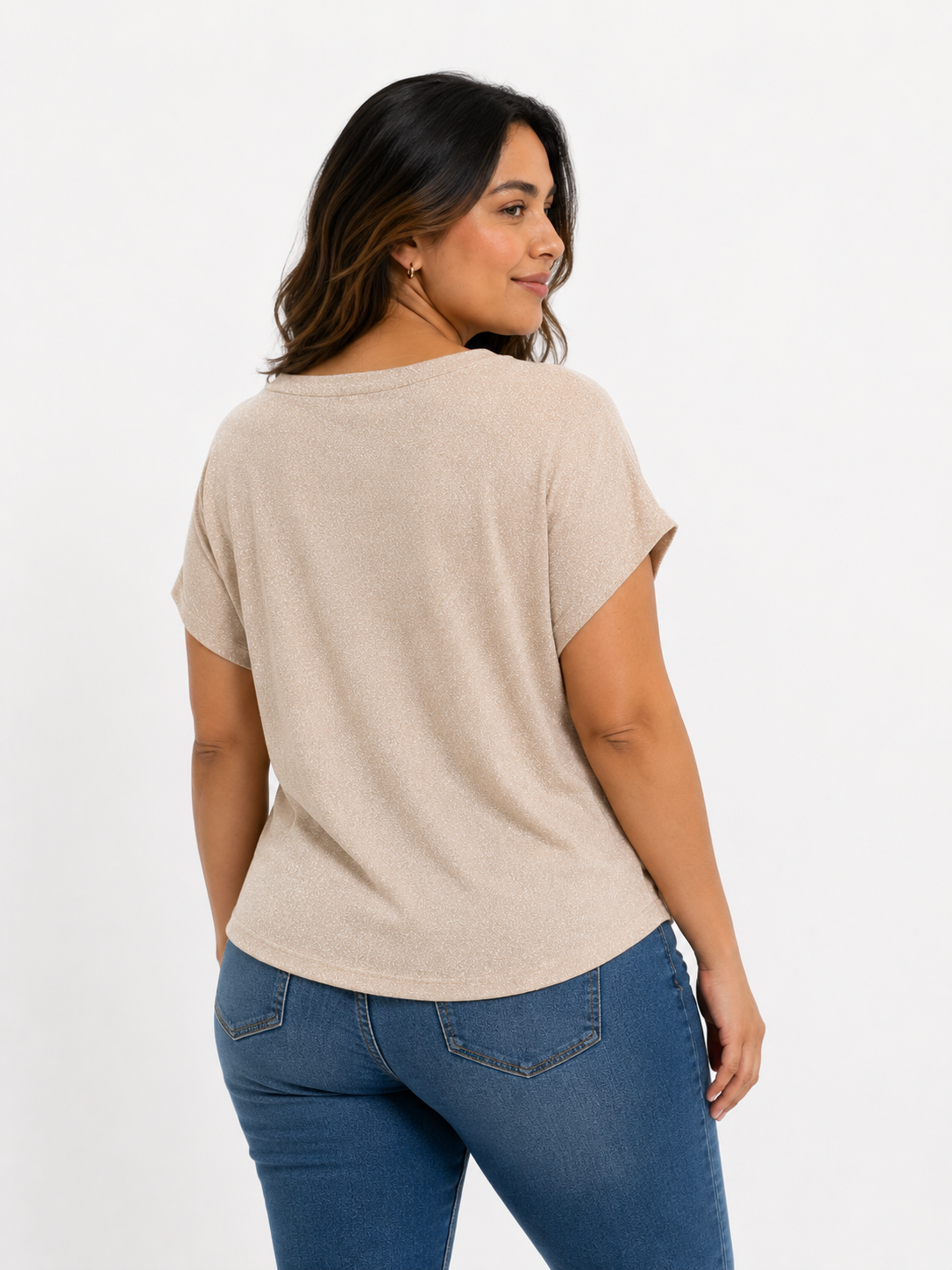 Camiseta mujer unicolor - Imagen 3