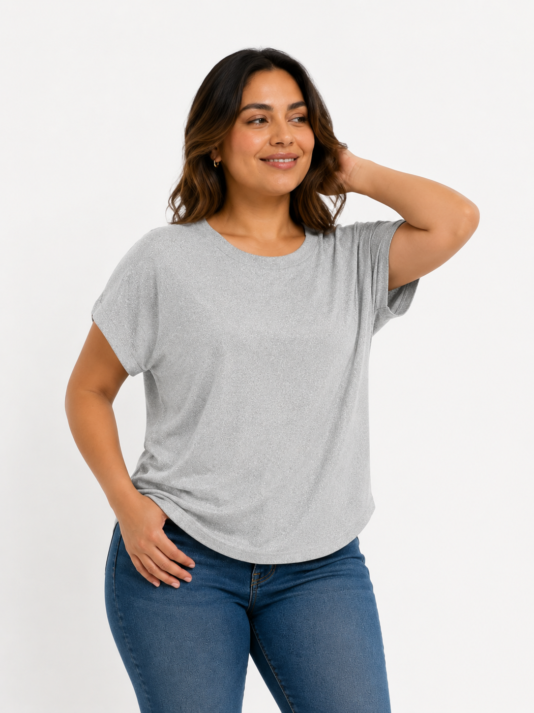 Camiseta mujer unicolor - Imagen 4