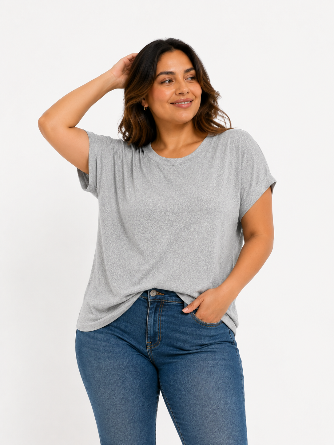 Camiseta mujer unicolor - Imagen 5