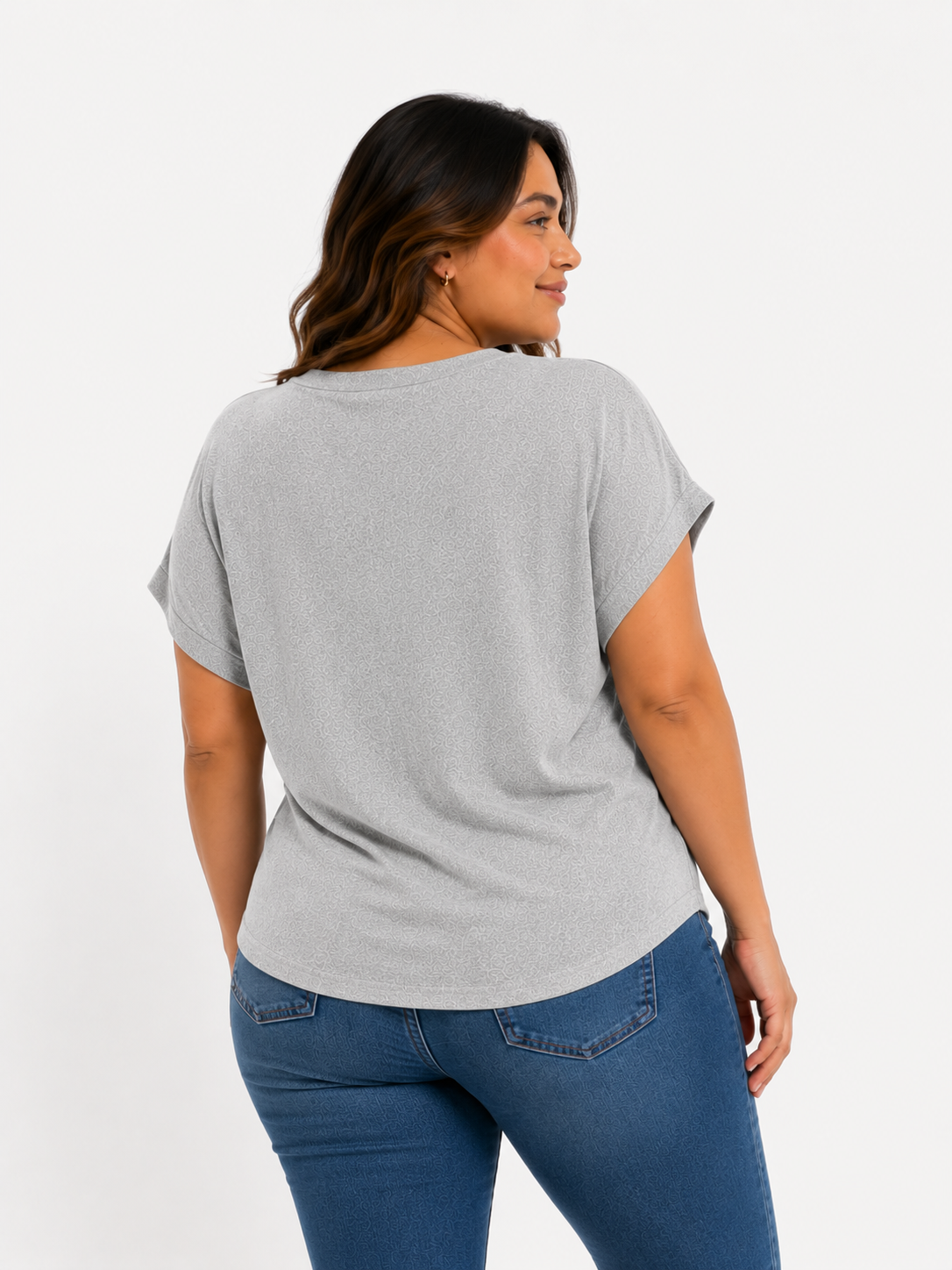 Camiseta mujer unicolor - Imagen 6
