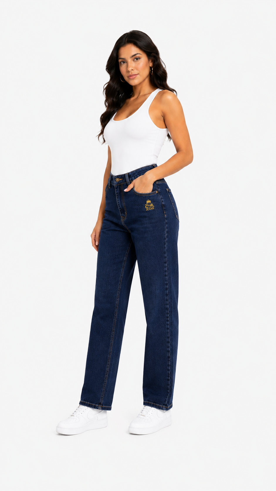 Jean mujer unicolor - Imagen 4