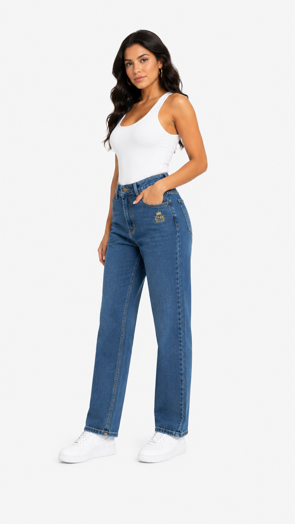 Jean mujer unicolor - Imagen 2