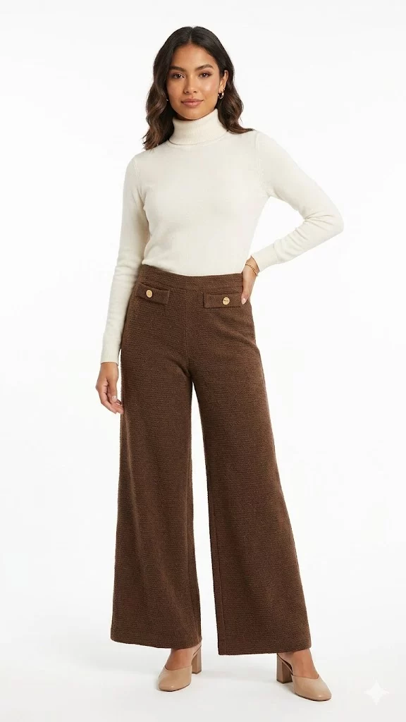 Pantalón mujer unicolor