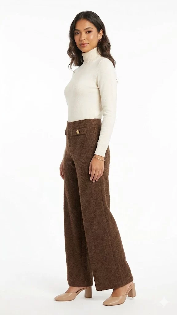 Pantalón mujer unicolor - Imagen 2