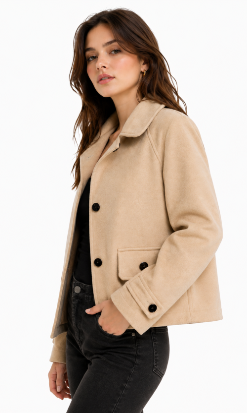 Chaqueta mujer unicolor