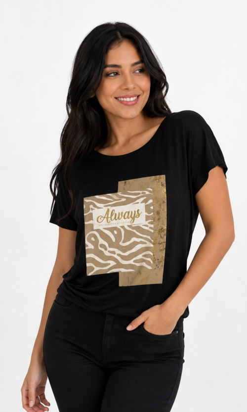 Camiseta mujer estampada